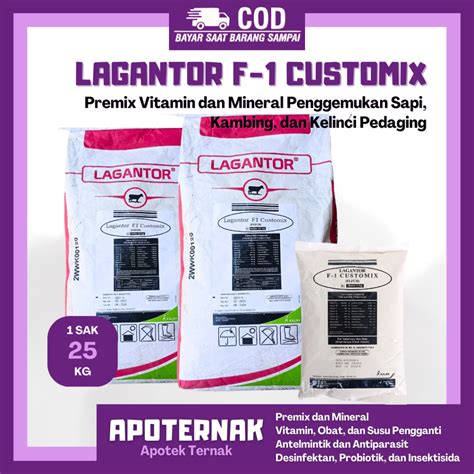 Jual Lagantor F Customix Sak Kg Premix Penggemukan Sapi Kambing