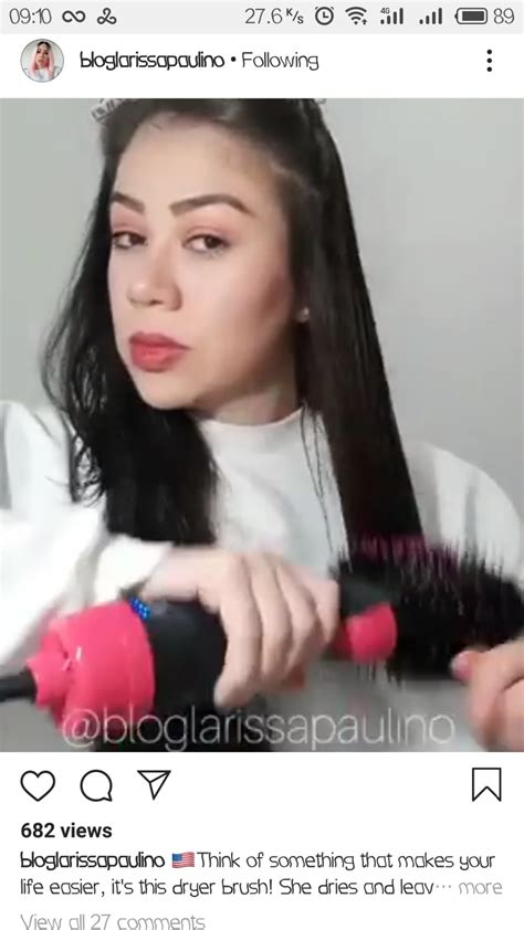 Lisapro Hot Air Brush In Hair Dryer Hair Straightener Curler Comb Electric Blow Dryer With