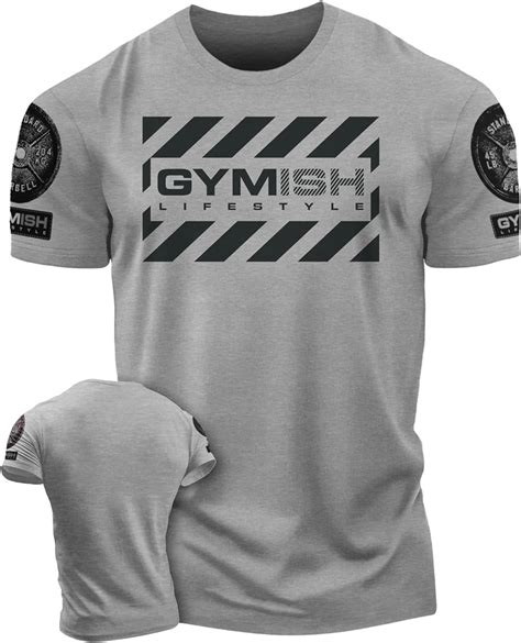 Gymish Gym Workout Shirts For Men Funny Lifting T Shirt Walmart