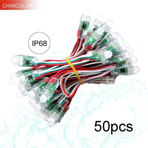 Pcs Dc V Ws Ic Led Module Led Light String Pixel Full Color