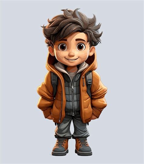 Premium Vector Cartoon Boy Character Vector Illustration