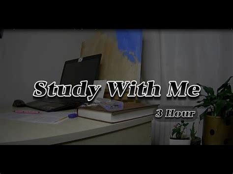 3 HOUR Study With Me Rain Sounds Pomodoro Timer 60 10 Study