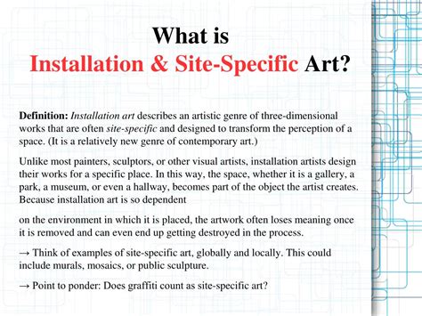 PPT - Conceptual Art: Installation & Site-Specific PowerPoint ...