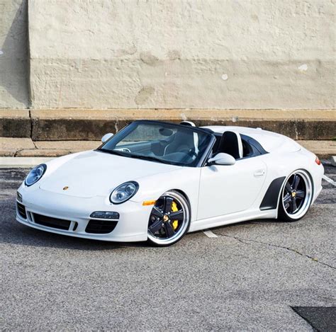 Dr Knauf Slammed Altered Porsche Speedster White Hosted At