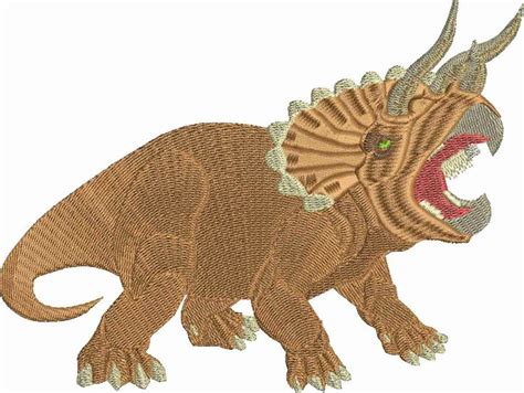 Triceratops Machine Embroidery Design Best Embroidery Machine