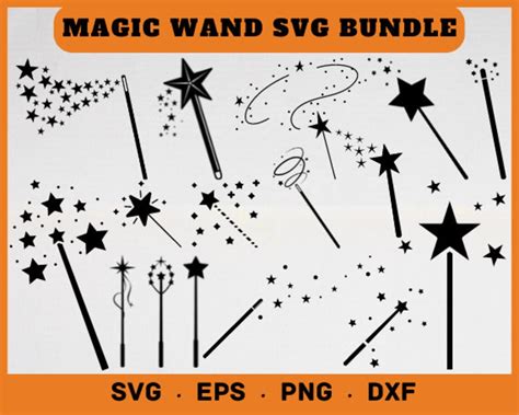 Magic Wand Svg Wand Svg Magicians Svg Magic Wand Clipart Etsy