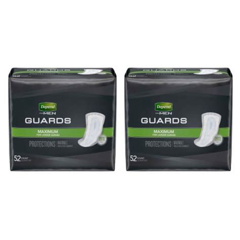 Depend Guards Incontinence Pads Disposable Maximum Absorbency