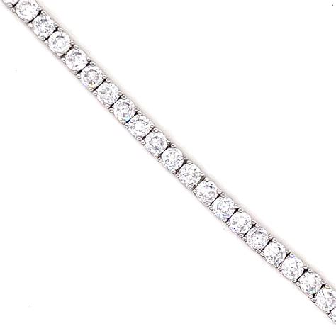 Sterling Silver Cubic Zirconia Tennis Bracelet Nevillejewellers