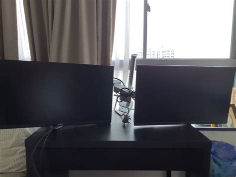 (W DOCK) DELL DUAL MONITORS W ARM AND WD15 DOCK (USB C), Computers & Tech, Office & Business ...