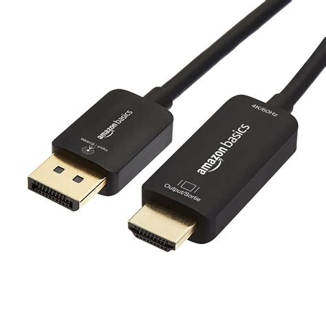 Amazon Basics Displayport To Hdmi Display Cable Uni Directional 4k