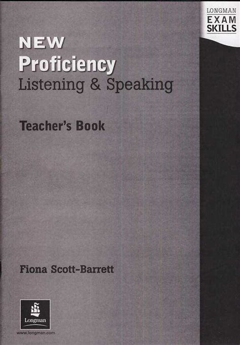 Barrett Fiona Scott LONGMAN EXAM SKILLS CPE LISTENING AND SPEAKING