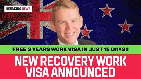 New Zealand Launches A New Recovery Visa For Overseas Workers Visa In