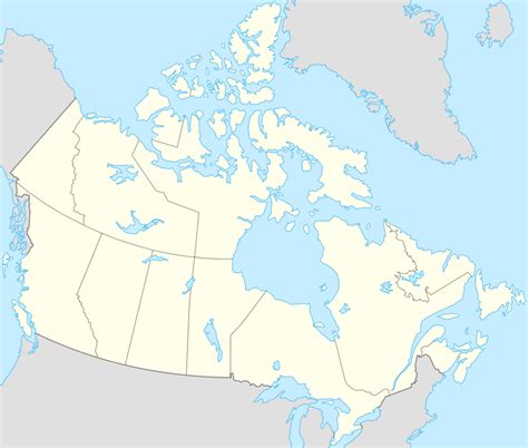 Carte Vierge Du Canada