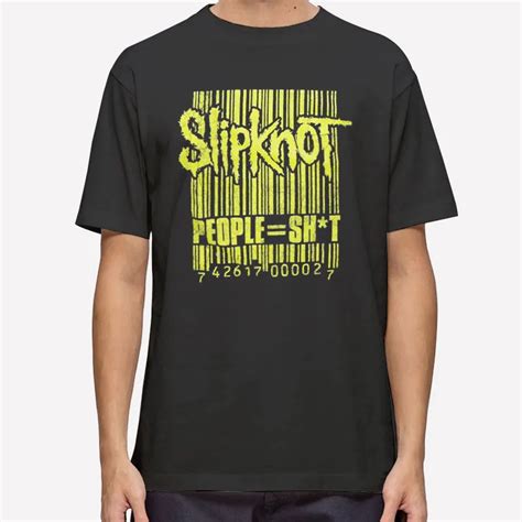 Retro Vintage Slipknot Barcode Shirt Hole Shirts