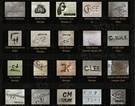 Native American Jewelry Hallmarks List at Abigail Bryden blog
