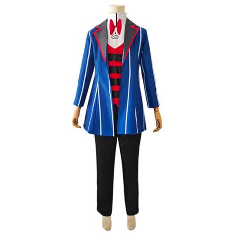 Tv Hazbin Hotel Vox Tv Demon Blue Suit Cosplay Costume Outfits Hallowe