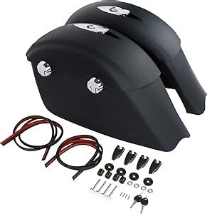 Amazon Slmoto Matte Black Hard Saddlebags Saddle Bags Electronic