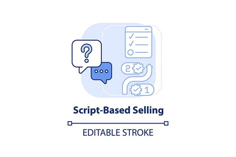 Script Based Selling Concept Icon Outline Icons ~ Creative Market