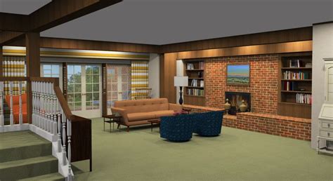 Bewitched Living Room, before the remodel! On my site I do 3D renderings of our favorite TV ...