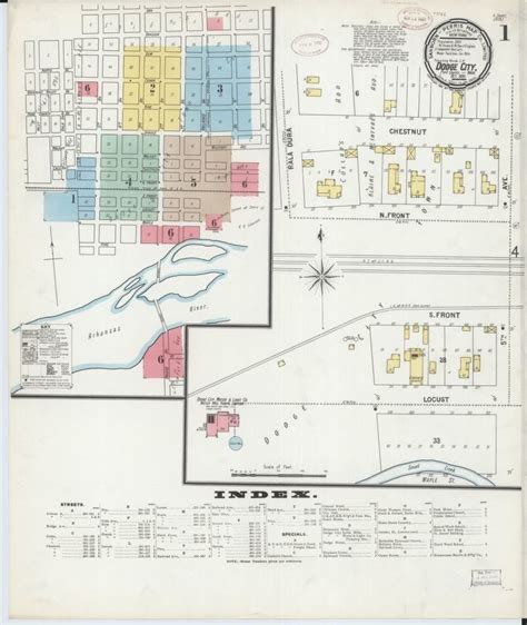 Sanborn Fire Insurance Map From Dodge City Ford County Kansas