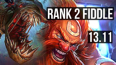 FIDDLESTICKS Vs GRAGAS JNG Rank 2 Fiddle 5 2 9 500 Games KR