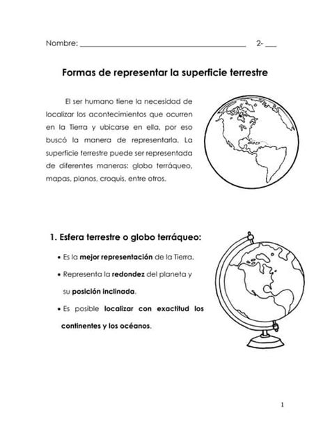 Formas De Representar La Superficie Terrestre 1 Pdf Descarga Gratuita