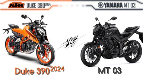 All New Ktm Duke 390 2024 Vs Yamaha Mt 03 Comparison Mileage Top