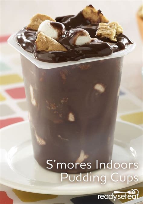 S Mores Indoors Pudding Cup Recipe Easy Desserts Chocolate Pudding Cup Recipe Pudding Cups