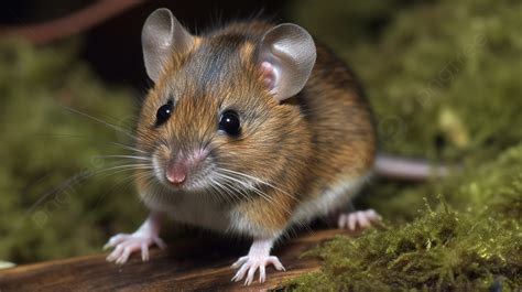 Brown Mouse Standing On Wood Background Field Mouse Mouse Age Pictures Background Image And