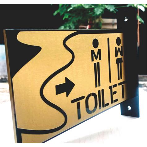 Jual Sign Board Toilet Bebas Desain Tanda Akrilik Dan Papan Akrilik