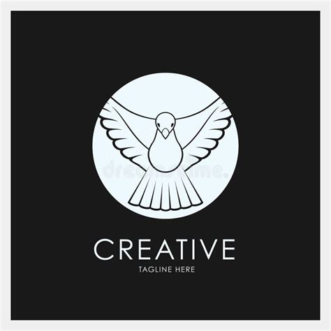 Dove Logo Icon Freedom Symbol Design Template Creative Vector