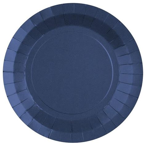 Assiette Ronde Carton Biod Gradable De Cm Bleu Royal Ref