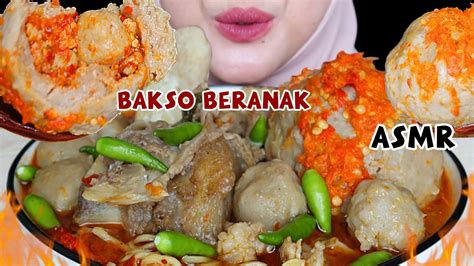 PEDAS MEMATIKAN ASMR BAKSO BERANAK MERCON DAGING CINCANG BANJIR CABE