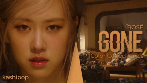 ROSÉ 로제 Gone Color Coded Lyrics ENG PT BR YouTube