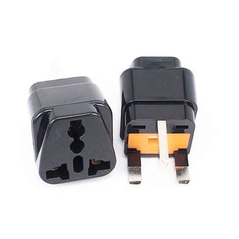 Prise Universelle Uk Fused Plug Black Color Adaptateur De Prise De