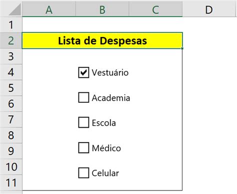 Como Usar A Caixa De Sele O No Excel Excel Horas