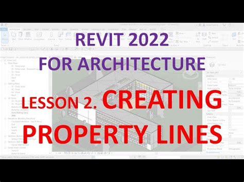 Revit Architecture Lesson Creating Property Lines Learning