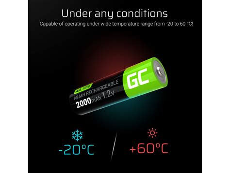 Green Cell Laddningsbara AA Batterier 2000mAh 1 2V 4 Pack