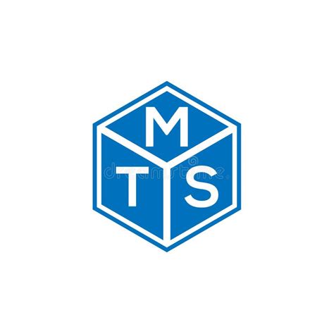 Mts Letter Logo Design On Black Background Mts Creative Initials