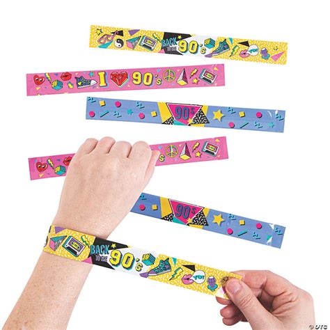 90s Slap Bracelets 12 Pc