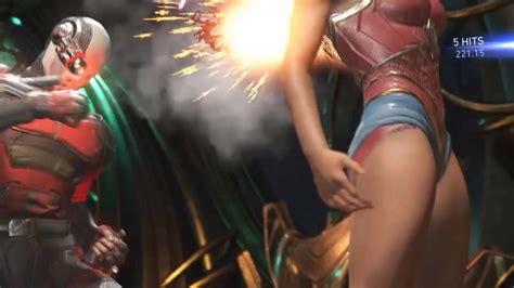 Injustice 2 Wonder Woman All Super Moves No Pants Bare Arms Plus Stage