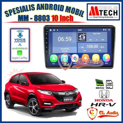 Jual Head Unit Android Mtech Inch Oem Honda Hrv Carplay Shopee