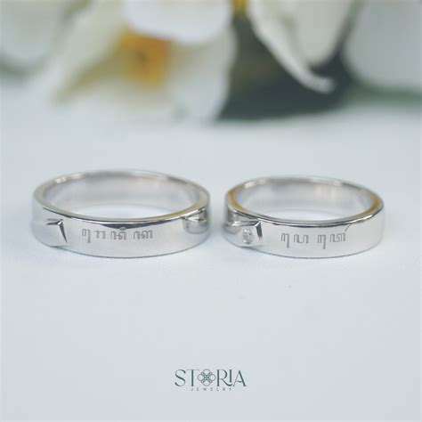 Jual Cincin Kawin Couple Perak Sterling Silver Ss Nikah