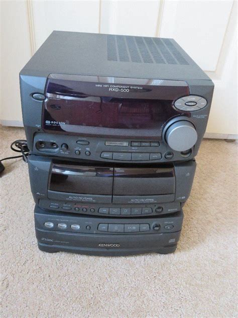 Kenwood Mini HiFi RXD 500 Graphic Equilizer Double Tape 3 CD Disc