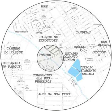 Parte Do Mapa Da Cidade De Vit Ria Da Conquista Ba Localizando O