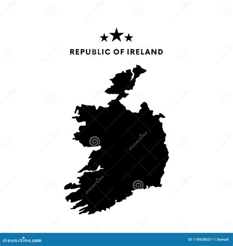 Mapa De Republic Of Ireland Ilustra O Do Vetor Ilustra O Stock