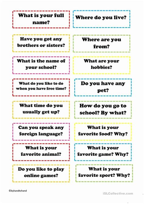 Getting To Know You Worksheets For Kids Top Getting To Know You