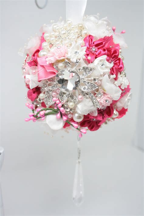 Crystal Pomander Kissing Ball Shabby Cottage Chic Kissing Ball Etsy