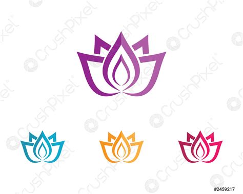 Lotus Symbol Vector Icon Illustration Stock Vector Crushpixel