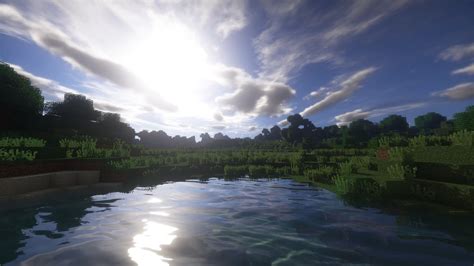 Minecraft Shaders Wallpaper